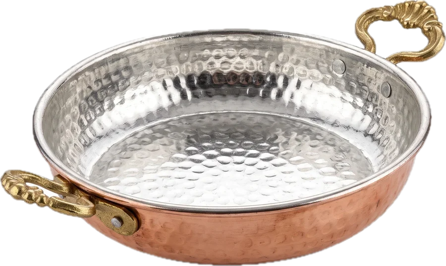 Party egg pan, copper