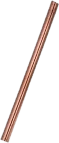 Drinking straw, red copper