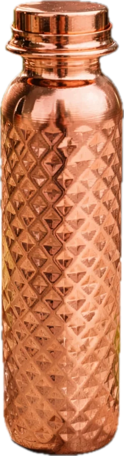 Pyramid water bottle, 600 ml, copper