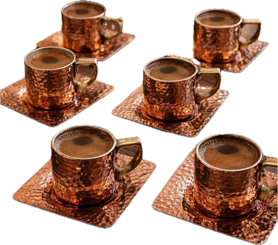Coffee cup, H 5 cm, copper