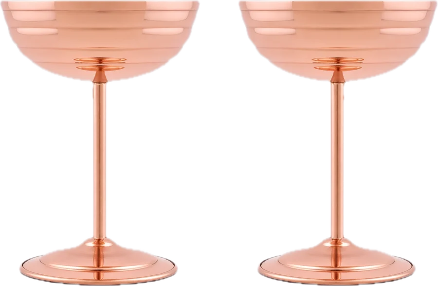 Martini glass, 250 ml · set of 2, red copper